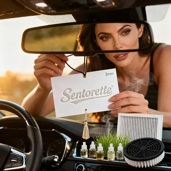 Filtro de cabina aromatizado para cross-selling en taller – aire fresco y perfumado después del servicio estándar﻿﻿